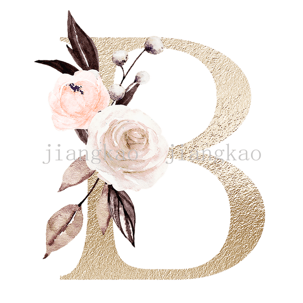 Personalised Name Initial Backpack with Pink Gold Letter Design Girls Kid Nursery Child Pre School Rucksack School Bag Backpack