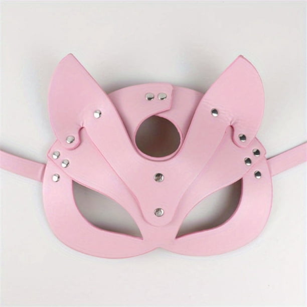 1pc Faux Leather BDSM Eye Mask for Adult Couples - Perfect for Cosplay and Party Costumes