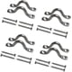 thumbnail image 1 of 8 correas de acero inoxidable de 3/8" para cubierta de barco Bimini con 16 tornillos y presillas de amarre para cubierta de kayak., 1 of 4