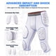 thumbnail image 3 of Exxact Sports Combat 7 Almohadillas – Faja protectora de fútbol para adultos hombre (AXL, Blanco), 3 of 6