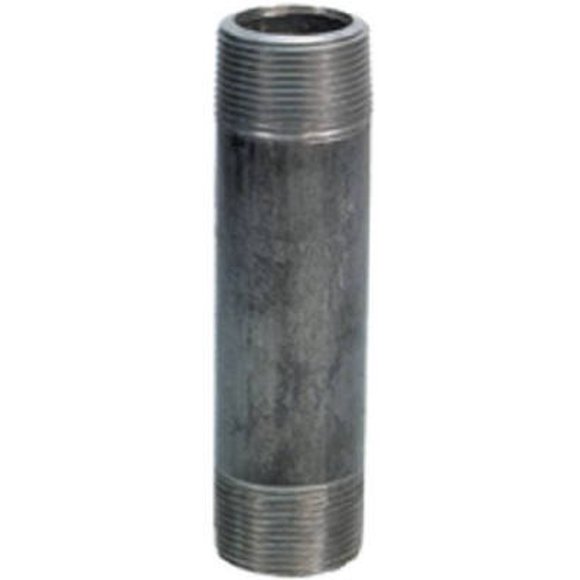 Tubo de acero negro Nipple Anvil International, 1,25 x 7,5 cm