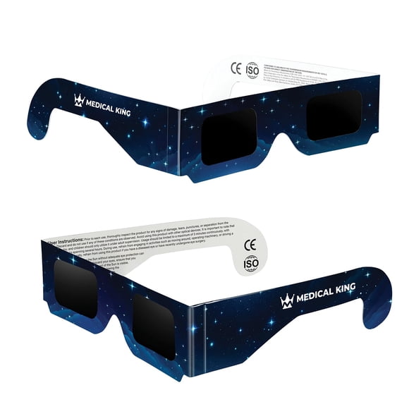 Gafas de eclipse solar Medical King 2024 con certificación CE e ISO