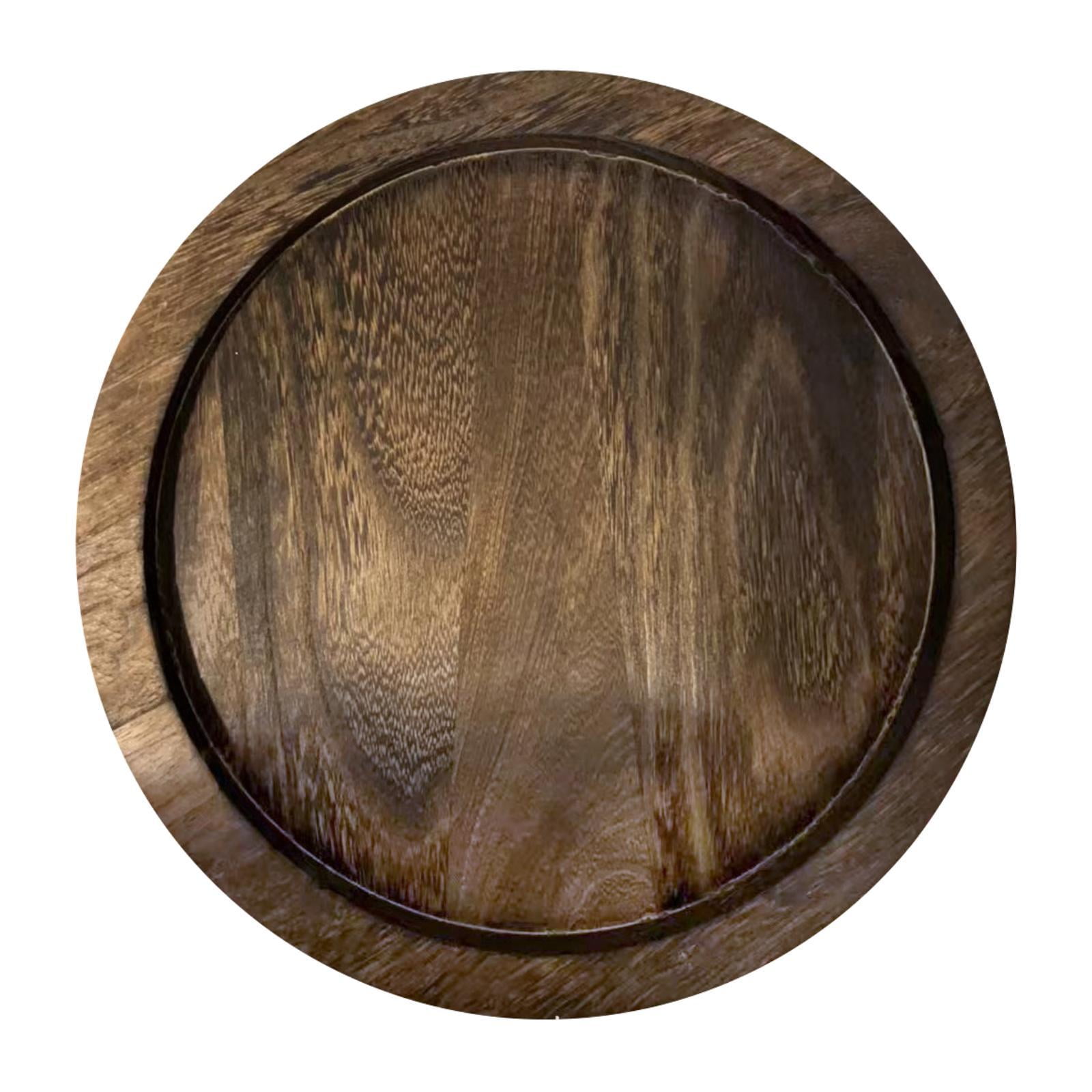 Bothyi - Bandeja De Madera Para Servir De 28,5 Cm, Bandeja De Madera Para Servir Frutas, Verduras Y Perfumes.