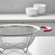 thumbnail image 4 of Colador De Acero Inoxidable Con Asas Rosas 26cm Cocina, 4 of 5