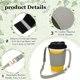 thumbnail image 3 of Uxcell Portabotellas, Soporte para Taza Funda Protectora para Taza de Té, Soporte para Taza de Café de Cuero PU para Uso Diario al Aire Libre Compras Viajes (Gris), 3 of 7