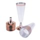 thumbnail image 2 of 6x tazas de champán de plástico desechables con adorno de oro rosa / adorno de oro rosa, 2 of 5