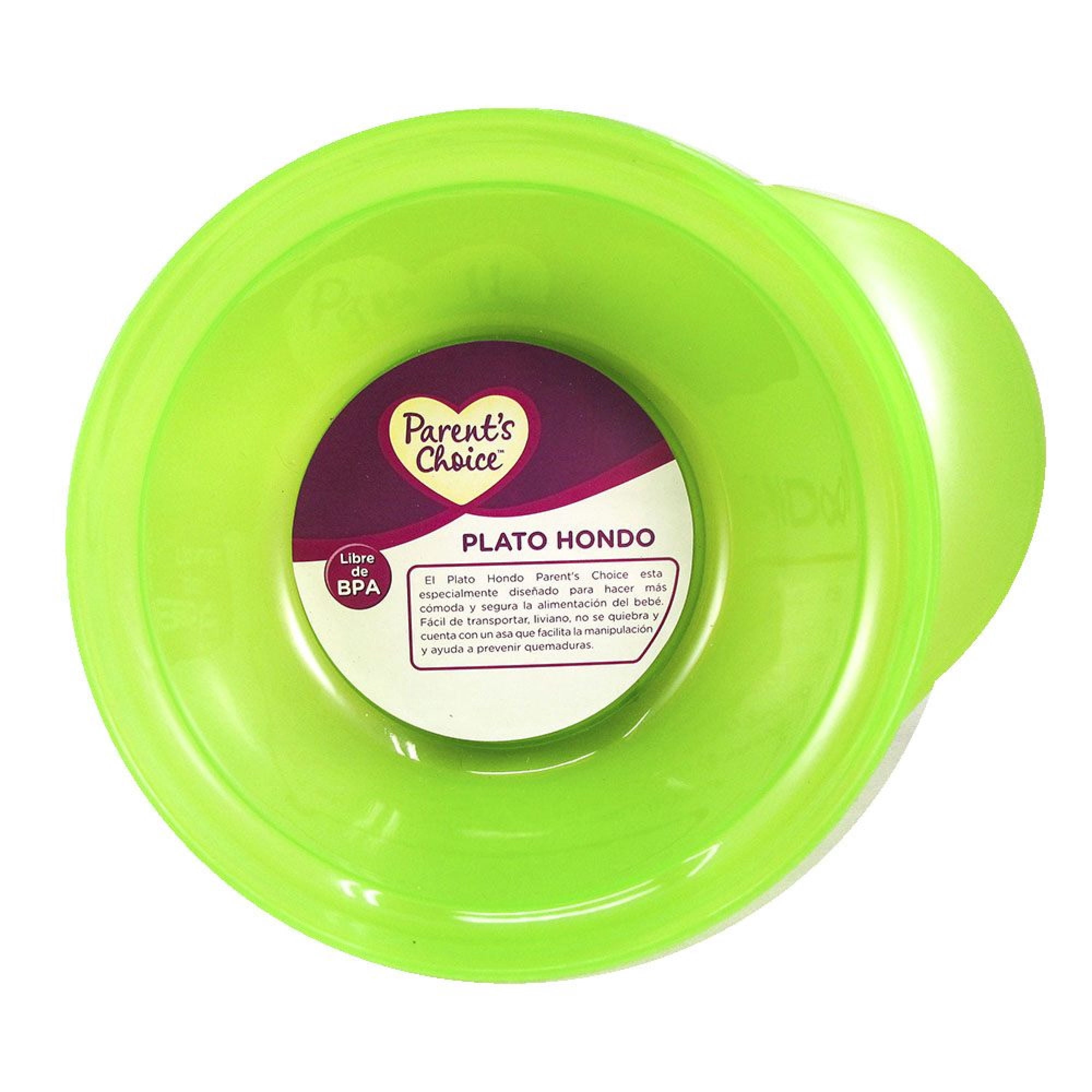 Plato Hondo Verde 1 Un Parent's Choice