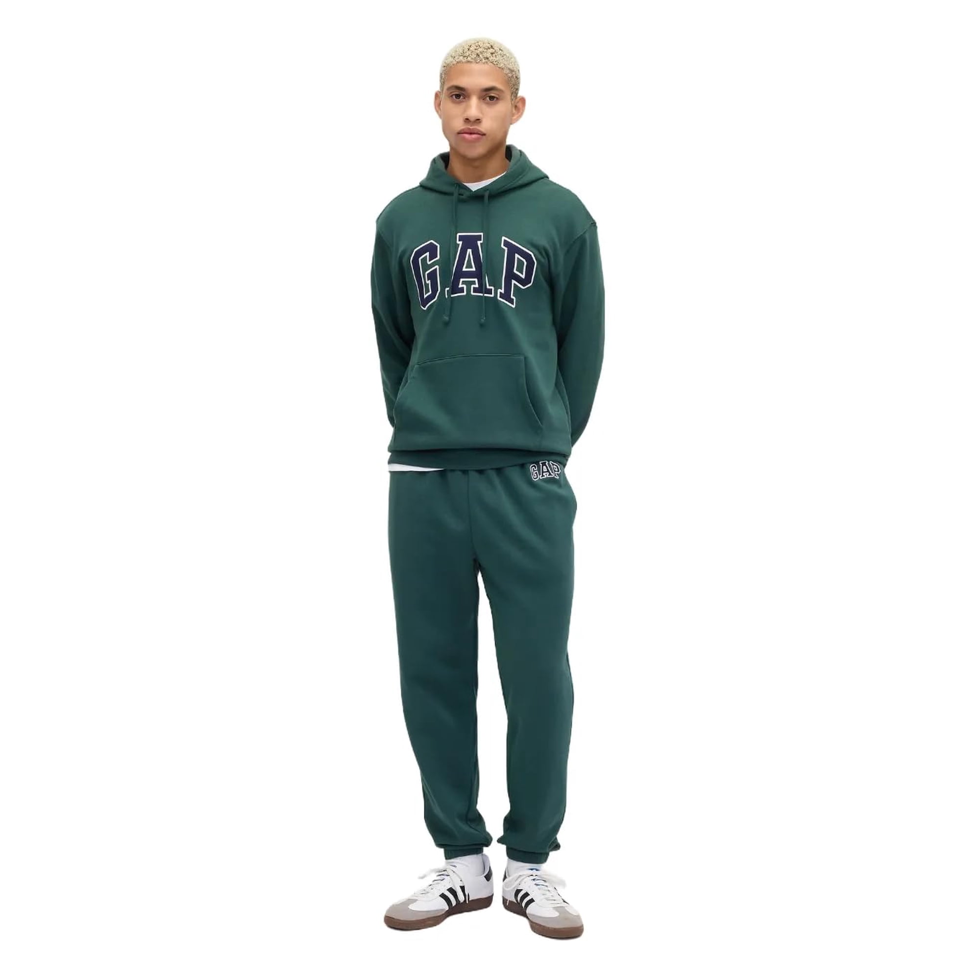 Forro Polar Con El Logotipo De Joggers Gap Para Hombre, Color Verde Deep Hunter, Talla 2xl