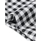 thumbnail image 5 of Pantalones de Gingham para Mujer Cintura Baja 3/4 Longitud hasta la Rodilla Leggings Capri Recortados M Negro, 5 of 6