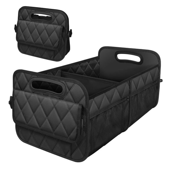 Organizador Deosk para maletero de coche, 50 L, resistente al agua, poliéster, negro