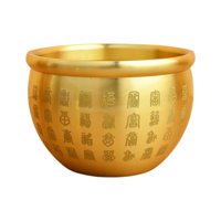 Bothyi - Cuenco Creativo De Latón Feng Shui, Cilindro De Arroz De Riqueza Para Dormitorio, Estudio, Hogar, 7Cm X 4,7 Cm
