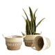 thumbnail image 1 of Juego de 3 cestas para plantas, cesta para flores, tejida, cesta de algas marinas antiguas, macetas tejidas a mano, maceta, cesta para plantas, 1 of 7