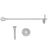 Magideal - Ancla De Tierra Ancla De Tierra Estacas De Tienda De Campaña De 19,7 Pulgadas Gancho De Anclaje De Metal Para Cercas Trampolines, Juegos De Columpios,