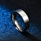 thumbnail image 4 of Anillo de titanio de 6 mm, joyería de acero inoxidable mate esmerilado, anillo de boda para hombre, ajuste cómodo, talla 7-10, 4 of 5