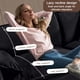 thumbnail image 2 of (Old W3163S00036) Oversized Deep Seat Luxury 2 Piece Sofa Set, 2 Pieces of Loveseat Sofa, Modern Chenille Comfy Cloud Couches Set for Living Room Office with 4 Pillows,DIY Combination,Black, 2 of 3
