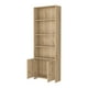 thumbnail image 2 of Mueble Biblioteca Cafe Claro 2 Puertas con 5 Repisas Organizador de Oficina y Sala, 2 of 7