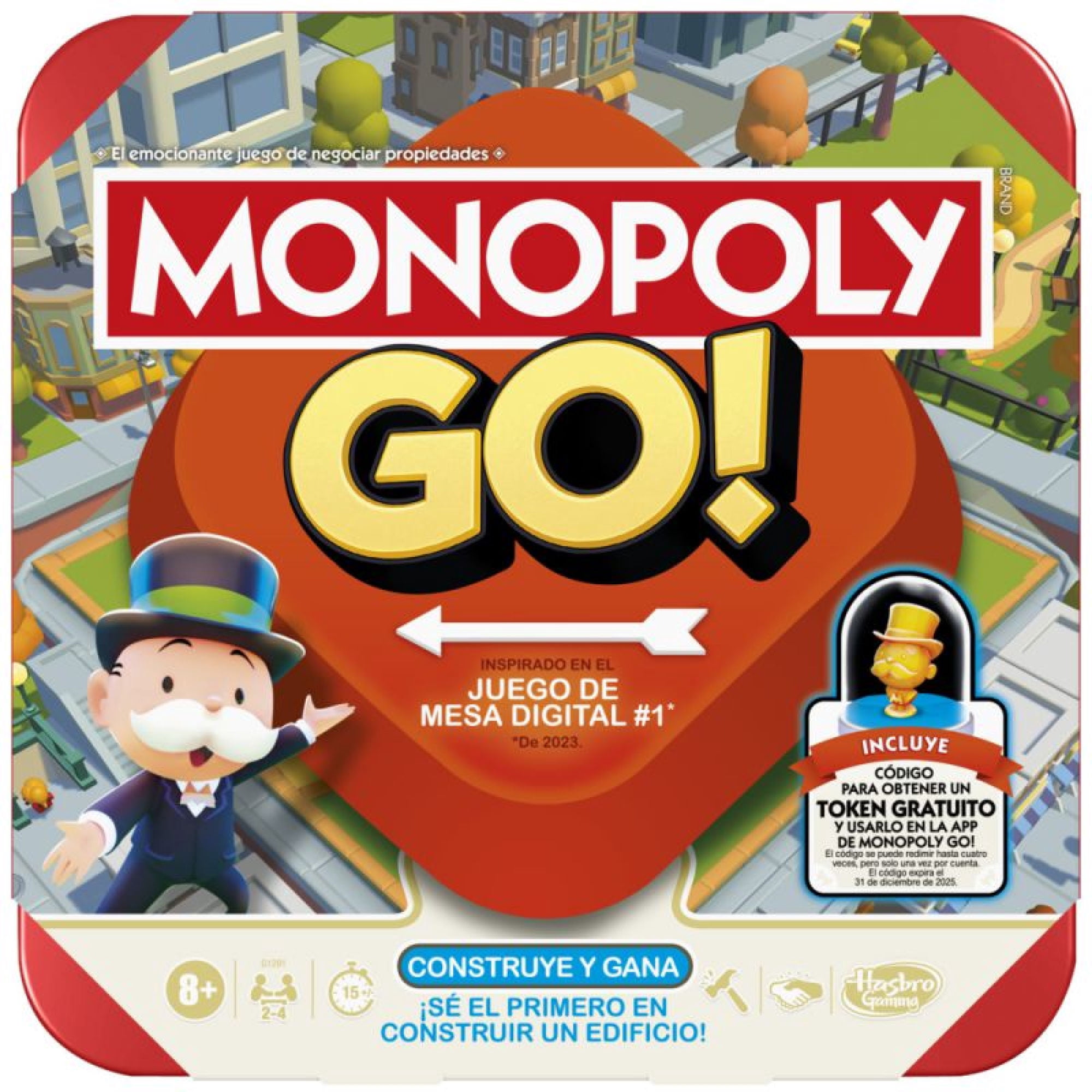Juegos de Mesa Juego de Mesa Monopoly Go! Niños y Adultos