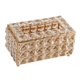 thumbnail image 4 of La Caja De Pa?uelos De Cristal De Lujo Cubre El Organizador Del Soporte De Papel De La Servilleta De Oro, 4 of 5