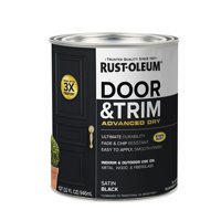 Rust-Oleum - Pintura Puertas Interior Y Exterior Negro Satinado 946 Ml