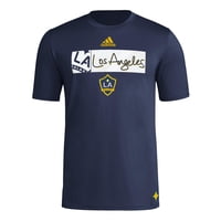 Camiseta Adidas La Galaxy Mls Para Hombre Blue Galaxy - Medium