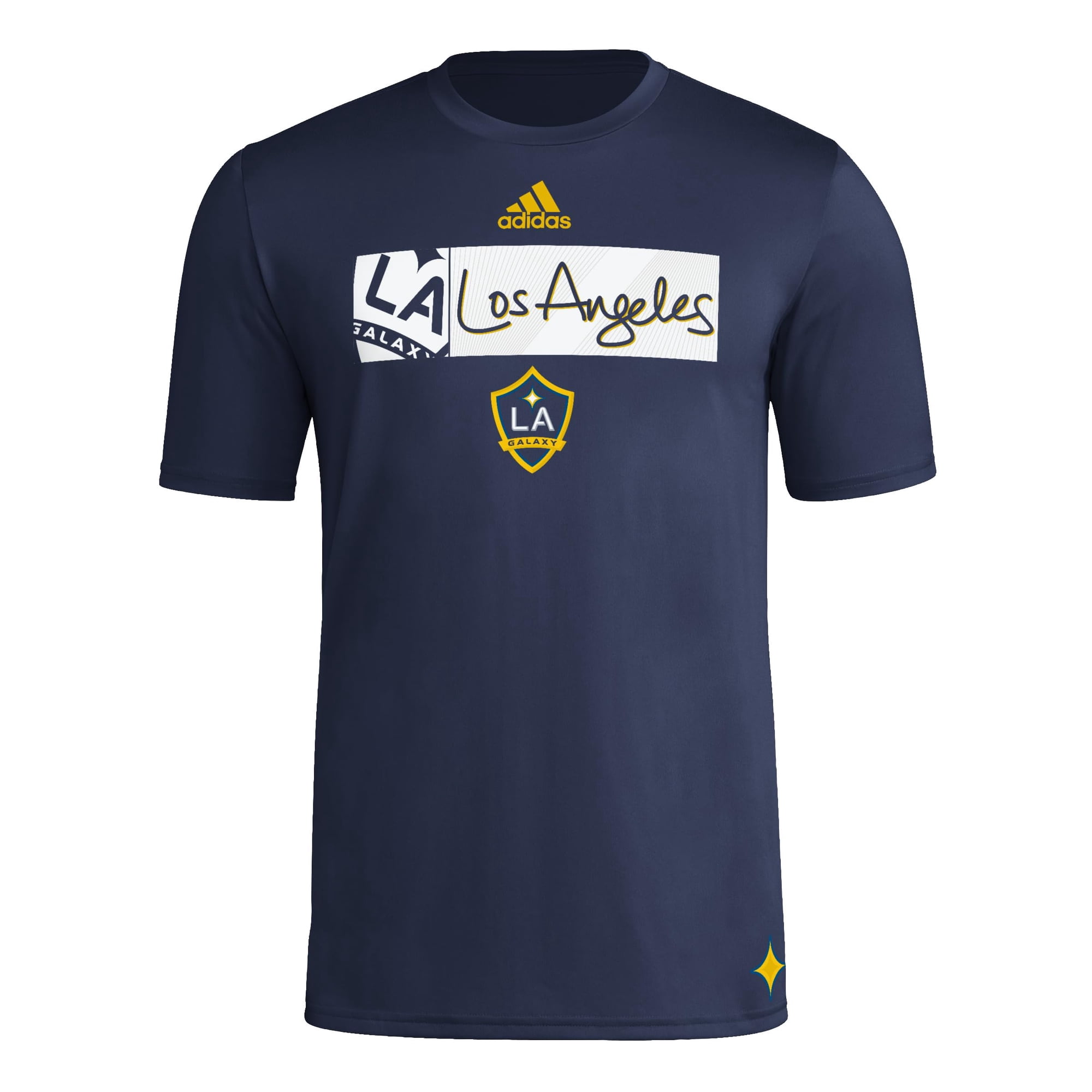 Camiseta Adidas La Galaxy Mls Para Hombre Blue Galaxy - Medium