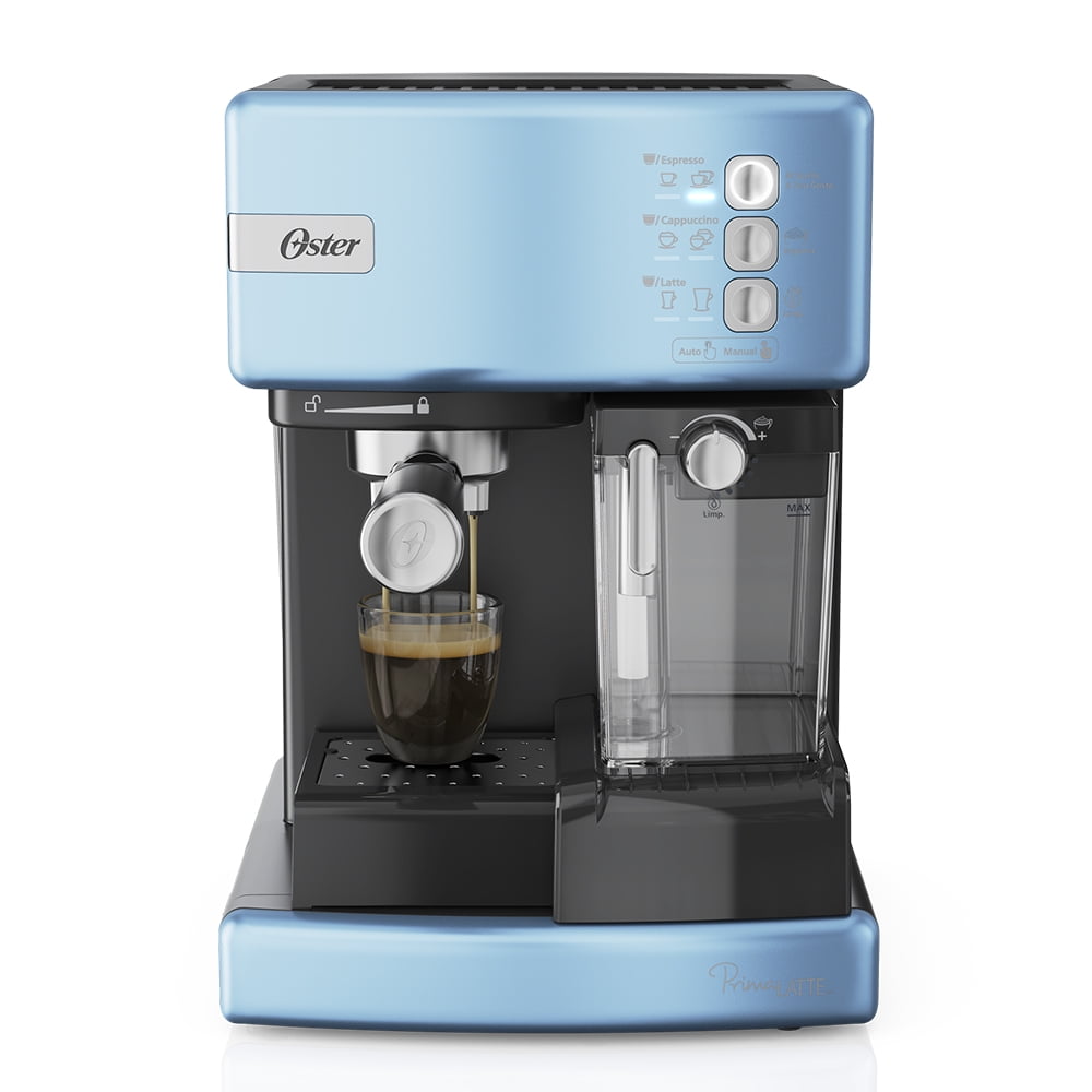Oster - Cafetera Espresso Prima Latte 6603cc Celeste.