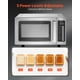thumbnail image 5 of Horno microondas VEVOR Commercial de acero inoxidable de 0.9 pies cúbicos y 1000 W, 5 of 9