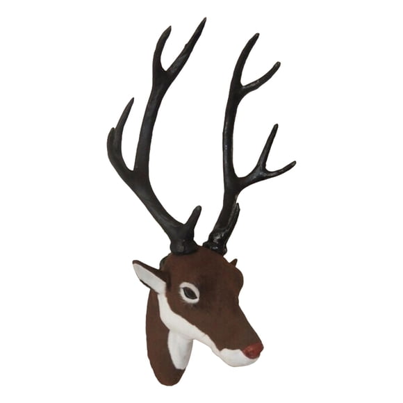 Faux Deer Head Brown Hanging Faux Taxidermia Hecho A Mano Para Woodland Theme