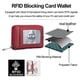 thumbnail image 4 of Cartera de cuero para tarjetas de crédito, con cremallera tipo acordeón, tarjetero RFID, monedero pequeño con ventana para identificación, 4 of 6