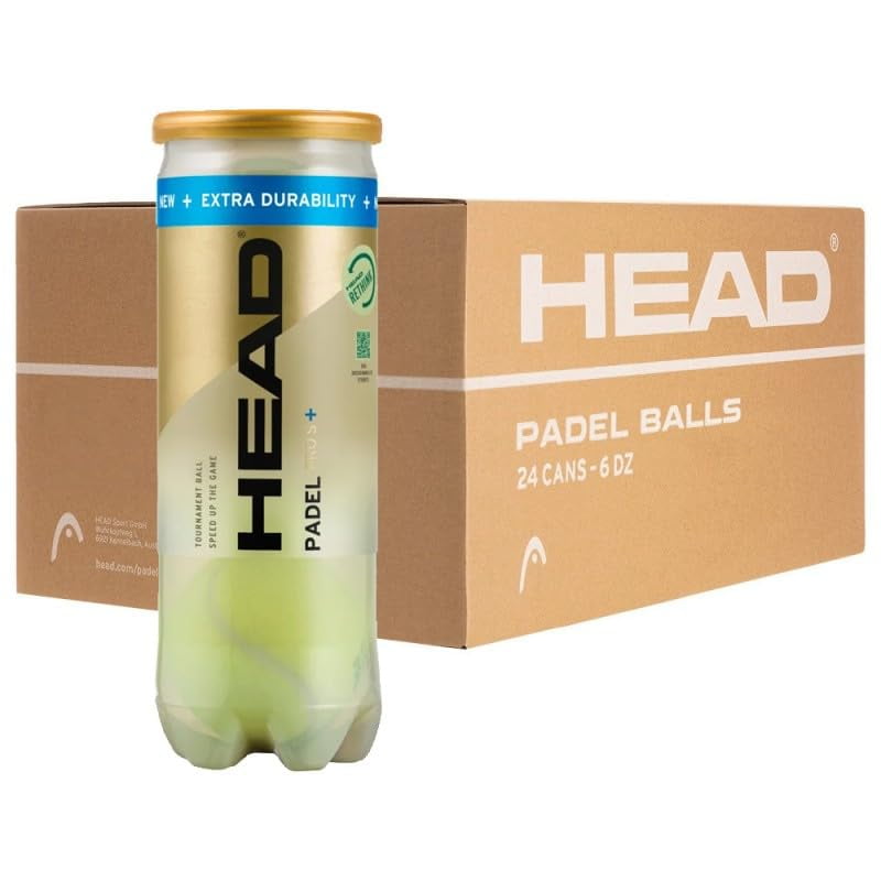 Pelota De Pádel Head Padel Pro S+ Caja De 24 Tubos De 3 Pelotas