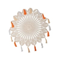 Bothyi - Mantel De Crochet Hecho A Mano De 31,5"" De Algodón Para Mesa De Cafetería, Cocina Y Comedor