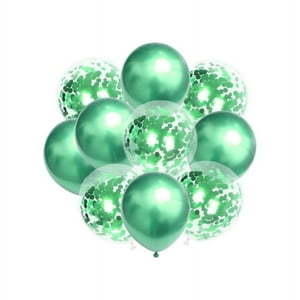 Babyluna - Set De 12 Globos Premium Para Fiestas Y Un Inflador Manual, Verde