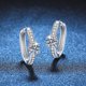 thumbnail image 3 of Aros de Moissanita para Mujer 1cttw Color D Claridad VVS1 Aretes de Diamante Aretes de Moissanita de Plata Esterlina 925 para Mujer con Certificado, 3 of 8