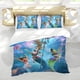 thumbnail image 5 of Magia de Sirena Conjunto de sábanas temático, trío de piezas, cómodo y amigable con la piel, diseño único, regalo de decoración para el hogar para familiares, amigos y fans,135cm *200cm, 5 of 6