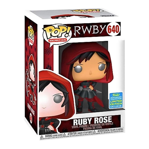 ¡Funko Pop! Funko RWBY Ruby Rose #640, exclusiva de SDCC 2019