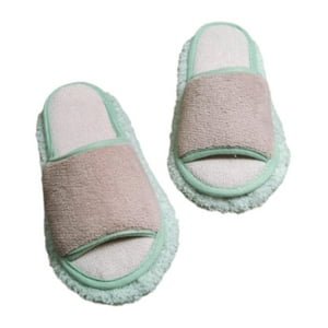 Genérico - Limpiador De Fregona, Zapatillas, Limpiador Silencioso Para Quitar El Polvo Del Suelo Del Hogar, Limpieza De Suciedad, Verde Caqui, 26,5 Cm