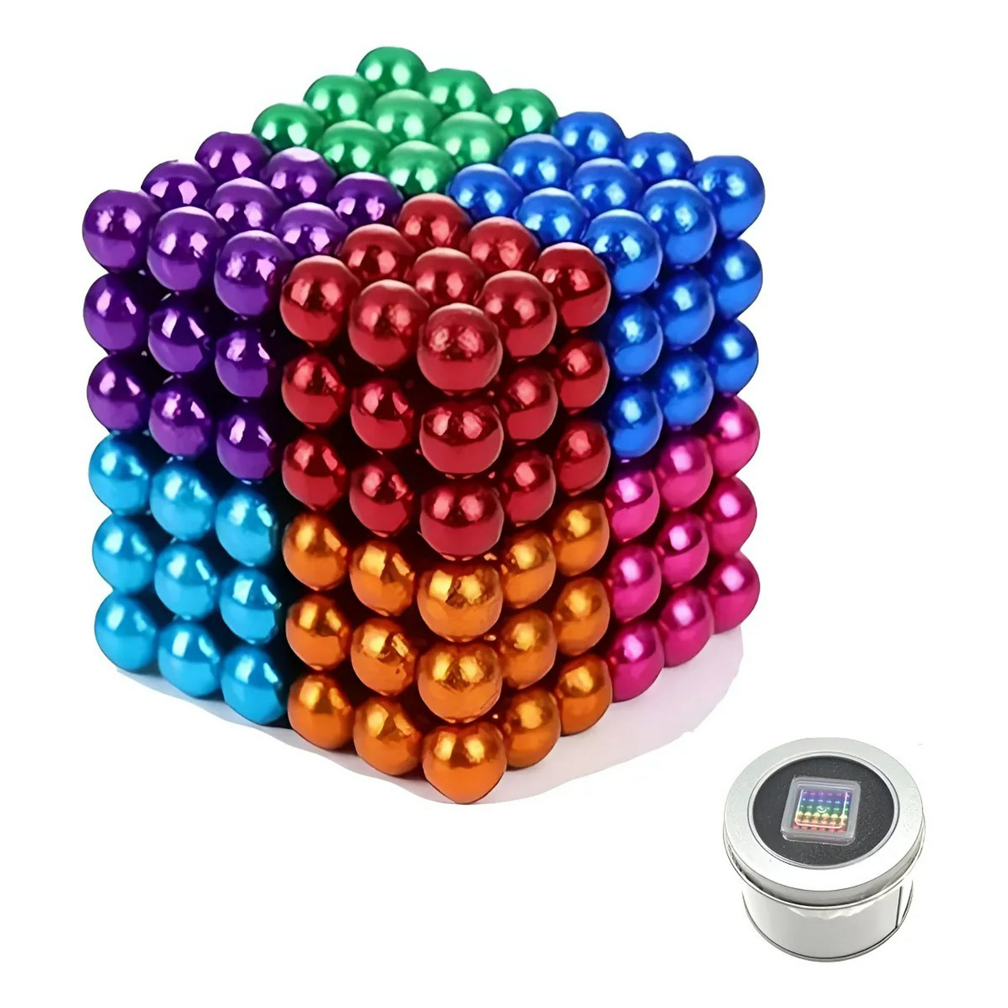 Genérica - 216pcs Juego Didáctico Ingenio Armar Esferas Imanes Multi. Regalos Para Niños Regalos De Navidad