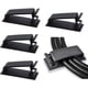 thumbnail image 1 of Pinzas autoadhesivas para gestión de cables SOULWIT, 50 unidades (negras), 1 of 7