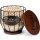 thumbnail image 1 of Soporte de filtro de café Yangbaga para 8-12 tazas con tapa de madera, negro, 1 of 8
