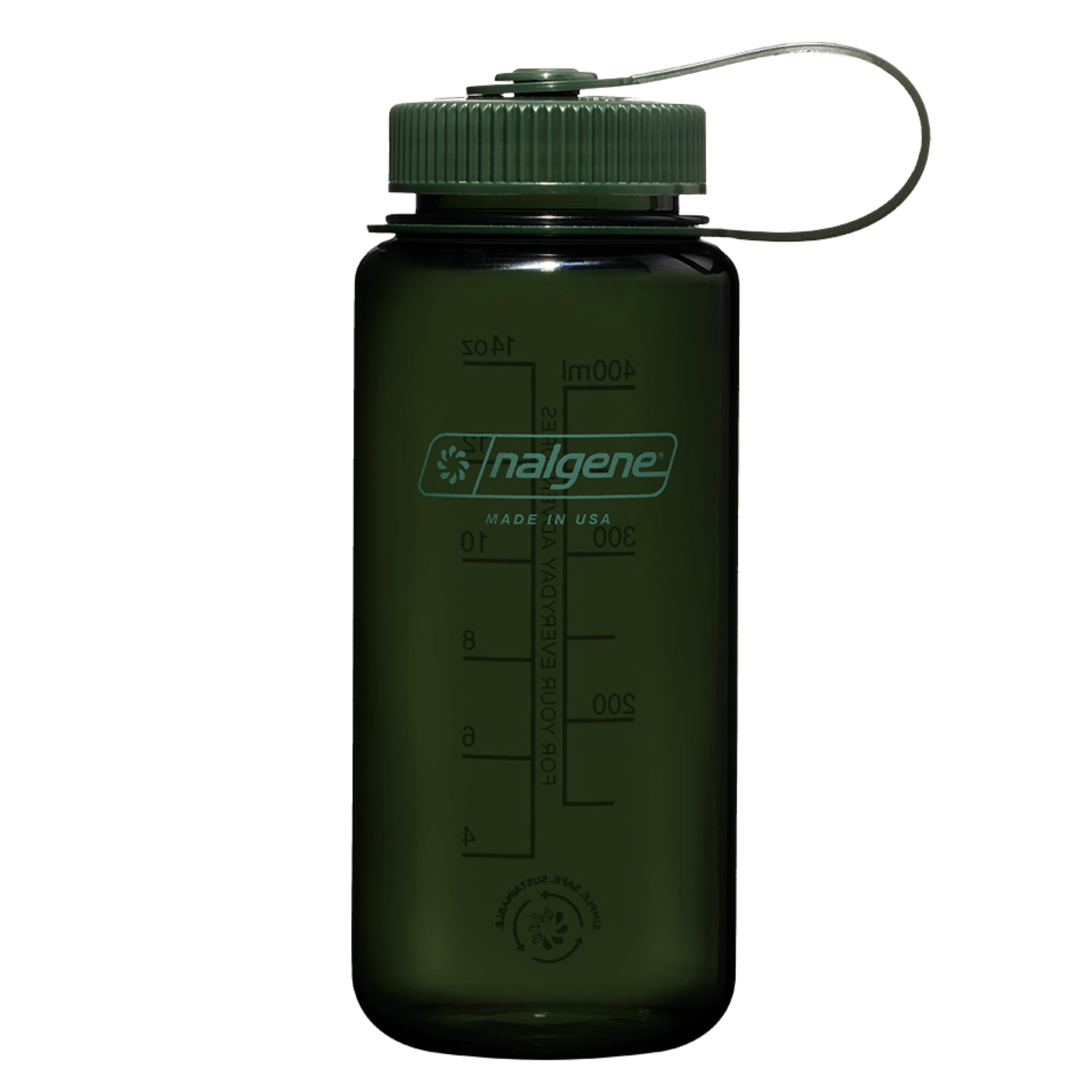Botella De Agua Nalgene Sustain Tritan Sin Bpa, 500 Ml, Color Jade
