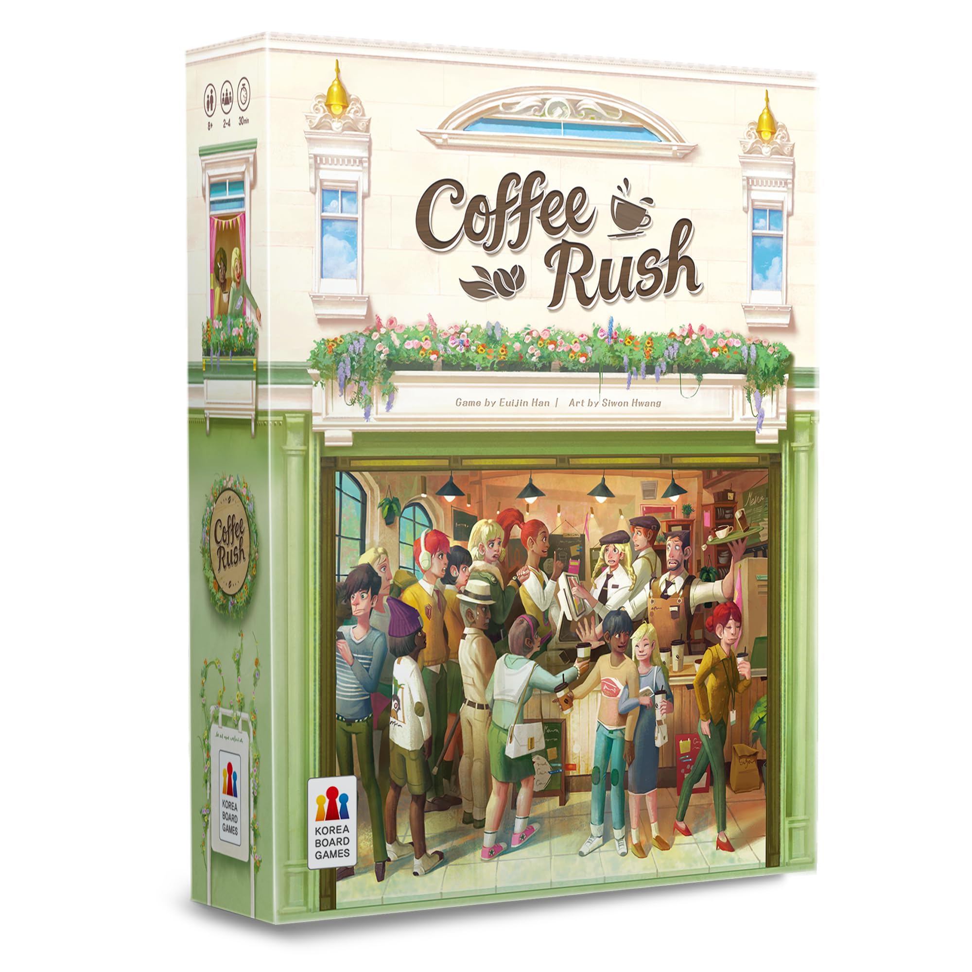 Juego De Mesa Korea Board Games Coffee Rush Strategy Kids 8+