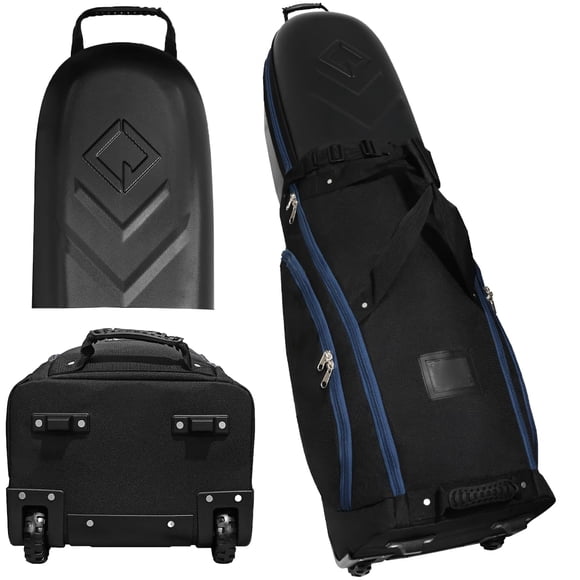 Bolsa de viaje para golf CaddyDaddy Enforcer con parte superior rígida y ruedas