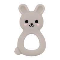 Silicona Teether Vbglmya Baby Bunny Apta Para Uso Alimentario, De 3 A 12 Meses