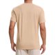thumbnail image 3 of Camisetas Henley de Hombre INSPIRE CHIC Casual de Verano con Mangas Cortas Botón Básico XL Caqui, 3 of 6