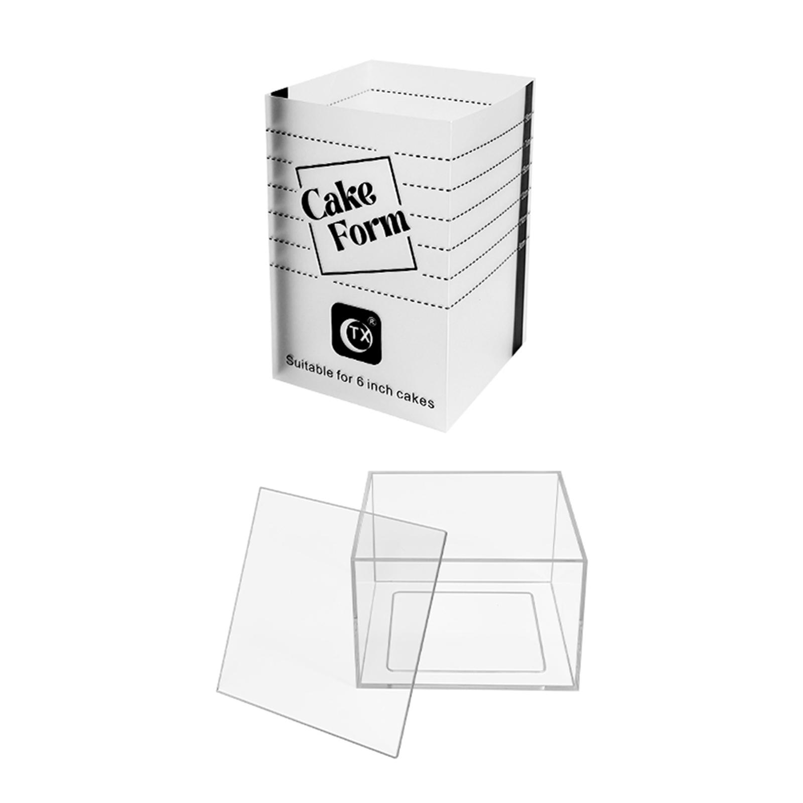 Bothyi - Disco Cuadrado Para Tartas, Práctico Y Ajustable, Herramienta Para Hornear Para El Hogar, Panadería Y Restaurante, 6 Pulgadas