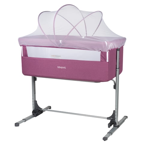 Bbqool - Cuna Colecho Mecedora Mosquitero Next2Us Pink
