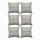 thumbnail image 3 of Pack 6 fundas de cojines almohada eco-cuero impermeable 43 cm color gris claro, 3 of 3