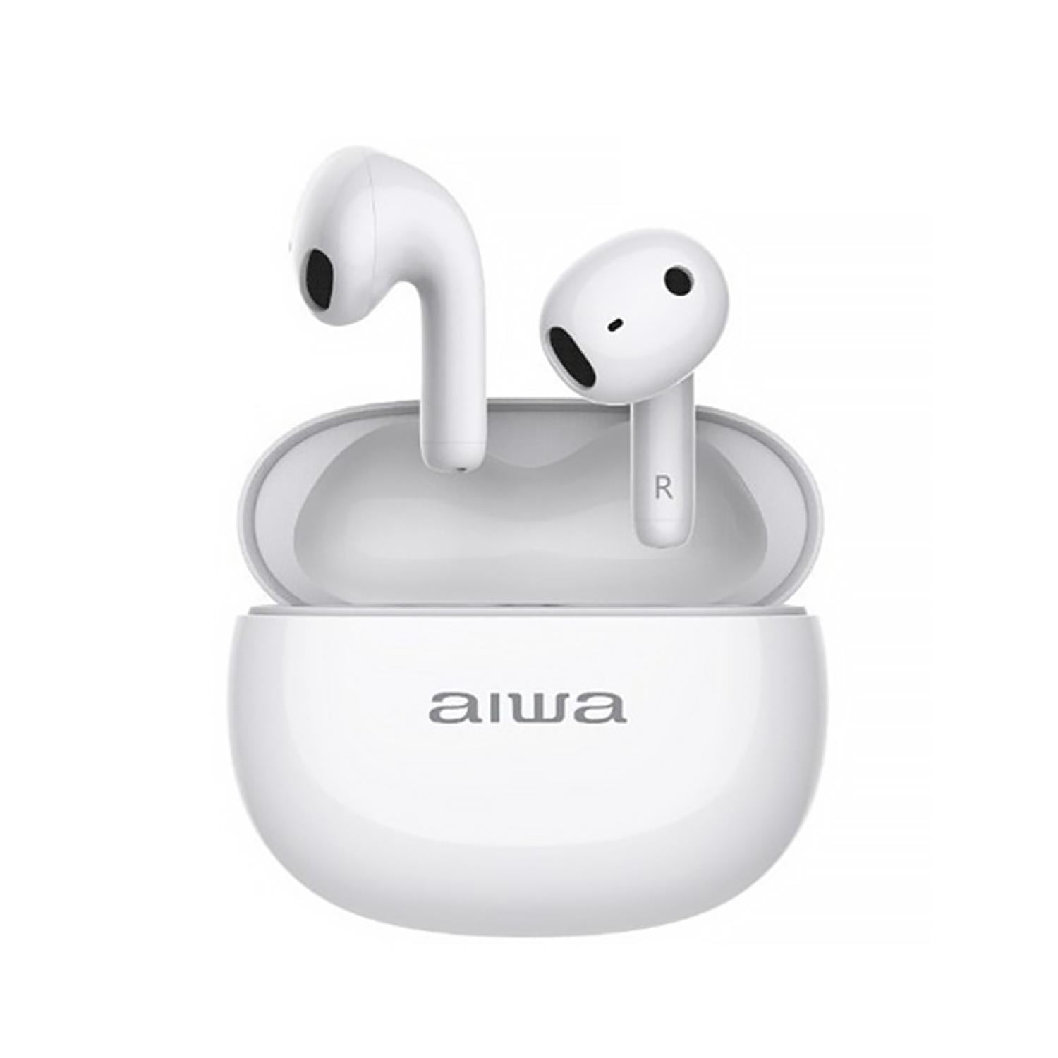 Aiwa - Audifonos Bluetooth Recargables Tws Inear Blanco Awtwsd8