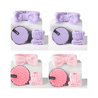 Genérico - Cintillo Spa Multifuncional Maquillaje Muñequeras Pack 4