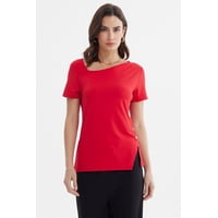 Fashionspark - Polera Mujer Asimétrico Rojo - Ll